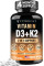 Вітамін VITBOOST Vitamin D3 K2 Complex D3 5000 МО + K2 MK-7 90 мкг, 120 капсул